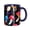 NavyBlue, variant on Mushroom Coffee Mug Fun Custom Ceramic Mugs 11oz Black