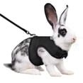 thumbnail image 2 of Rabbit Harness Comfortable Adjustable Traction Tool Ferret Rats Hamster Soft Mesh Harness Leash Vest Set Pet Supplies, 2 of 2