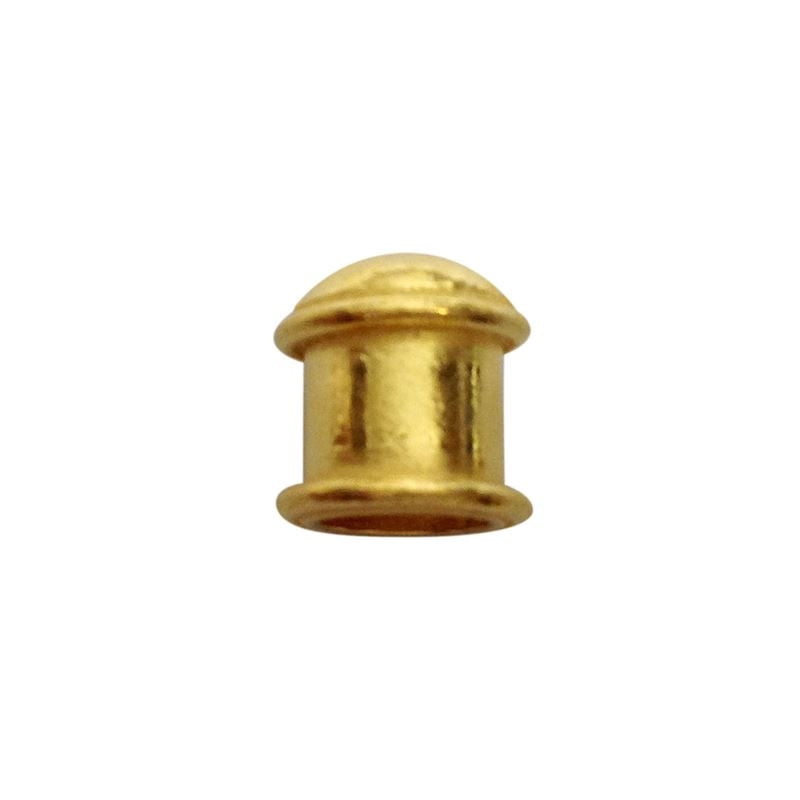 18K Gold Overlay End Cap CG-208