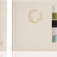 thumbnail image 6 of Premium Scrapbook Album – Photo Album with Writing Space – 100 Pages for Multiple Sizes 4x6, 5x7, 6x8, 8x10 – Holds 500 Photos – Wedding, Baby, Travel & Family Memories, 6 of 6