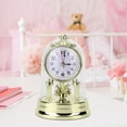 thumbnail image 2 of Clock Decor, Retro Home Ornament Silent Clock European Style Clock Clock, For Living Room Indoor Gold, 2 of 8