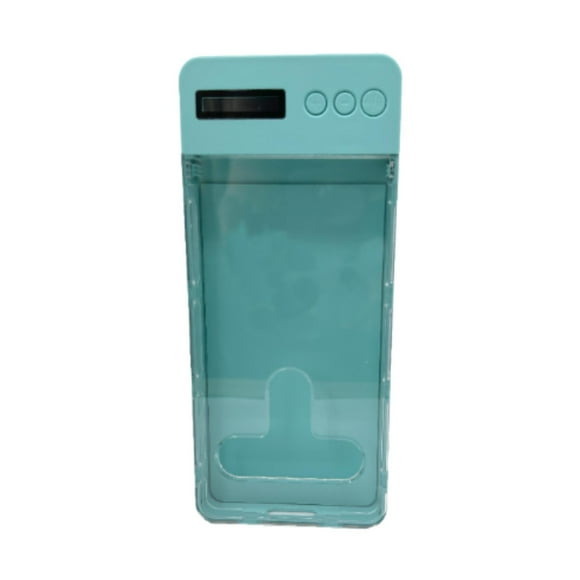 Caja de bloqueo de teléfonos inteligentes con temporizador, casillero de teléfono contenedor de bloqueo electrónico portátil para niños estudiantes Azul