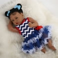 thumbnail image 4 of Takanini Reborn Baby Silicone African American Baby Girl Doll Playset with Soft Body Birthday, 4 of 6