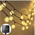 thumbnail image 2 of Luces solares LED Cadena de luces Día de Navidad Decoración del jardín del hogar Luces de cadena impermeables al aire libre 6 metros 30 luces Fuente de luz blanca cálida, 2 of 4