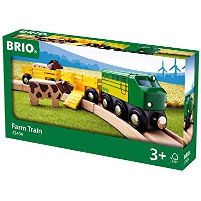 brio farm animal train