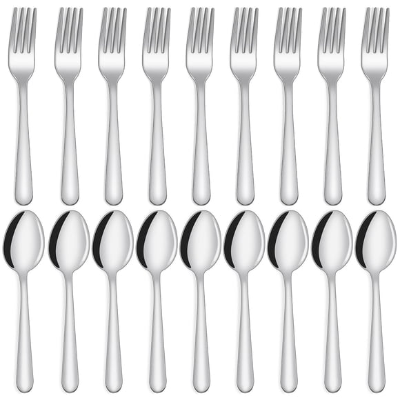 Juego de cubiertos Unokit de acero inoxidable apto para uso alimentario, 24 piezas