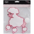 thumbnail image 3 of (4 pack) Wrights Fifi & Gigi Iron-Ons Applique, 7-3/8" x 6-1/4" x 5/8", Pink and White Poodle, 3 of 3