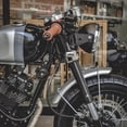 thumbnail image 1 of Faro de Motocicleta Universal 12V ANGGREK Retro de Metal Color Negro Mate, 1 of 8