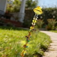 thumbnail image 6 of Fairy Wand Beaded Garden Stakes, Bee Garden Stakes Fairy Wand DIY Beaded Stakes, Garden Decor Includes Crystal Stopper Top, Bee Pendant, for Craft Supply, Outdoor Decorations, Yellow, 6 of 7
