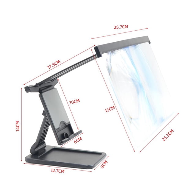 Sidaley Soporte de teléfono móvil desmontable L20, amplificador de pantalla 3D, soporte de escritorio perezoso multifuncional Bluray Teléfono y Comunicación