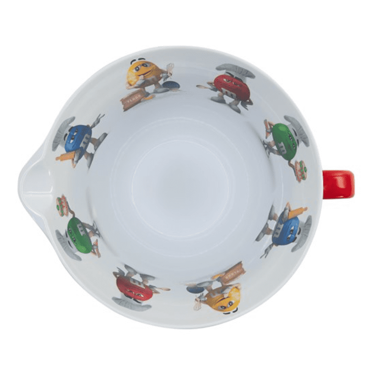 M&M'S Mixing Bowl, Red, Chef Hat Characters, Handle and Spout