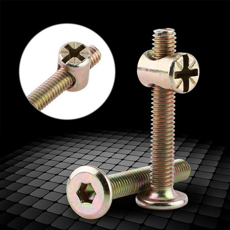 Furniture Joint Connector Bolt S Cap Nut Set Carbon Steel 60mm Furniture Joint Connector Bolt S Cap Nut Set Carbon Steel 60mm