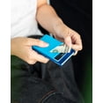 thumbnail image 5 of VULKIT Pop Up RFID Blocking Card Holder Elastic Cloth Slot Cash & Coins-VC104 Blue, 5 of 6
