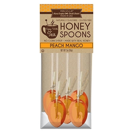 Melville Honey Spoons Peach Mango, 5 Count