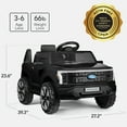 thumbnail image 2 of Best Choice Products Kids 12V Ride On Car Officially Licensed Ford Lightning Truck w/ Remote, LED Lights - Black, 2 of 9