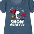 thumbnail image 3 of Peanuts - Snoopy and Woodstock Snow Much Fun - Toddler And Youth Girls Fleece Dress, 3 of 6