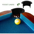 thumbnail image 2 of 6 Pcs Insert de Table de Poche de Remplacement, 4 Coins 2 Inserts de Coin pour Accessoires de Remplacement de Pare-Chocs de Table de Piscine, 2 of 5