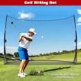 thumbnail image 2 of Bingirl Filet de Golf, Filets d'Entraînement de Golf Robustes 10x7x3ft avec Sac de Transport pour Écrasement dans la Cour Arrière, Entraînement Intérieur Extérieur, 2 of 8