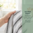 thumbnail image 3 of Unique Bargains Striped Cotton Kitchen Towels Black 26" x 18", 3 of 8