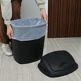 thumbnail image 6 of Sosody 4 Packs Tall Plastic Kitchen Trash Can Swing Lid, 11 Gallon Plastic Garbage Cans, Black, 6 of 6