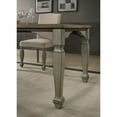 thumbnail image 4 of Roundhill Furniture Breda Antique Gray and Dark Oak Finished Wood Dining Set, Table, Bench, Chairs, 4 of 11