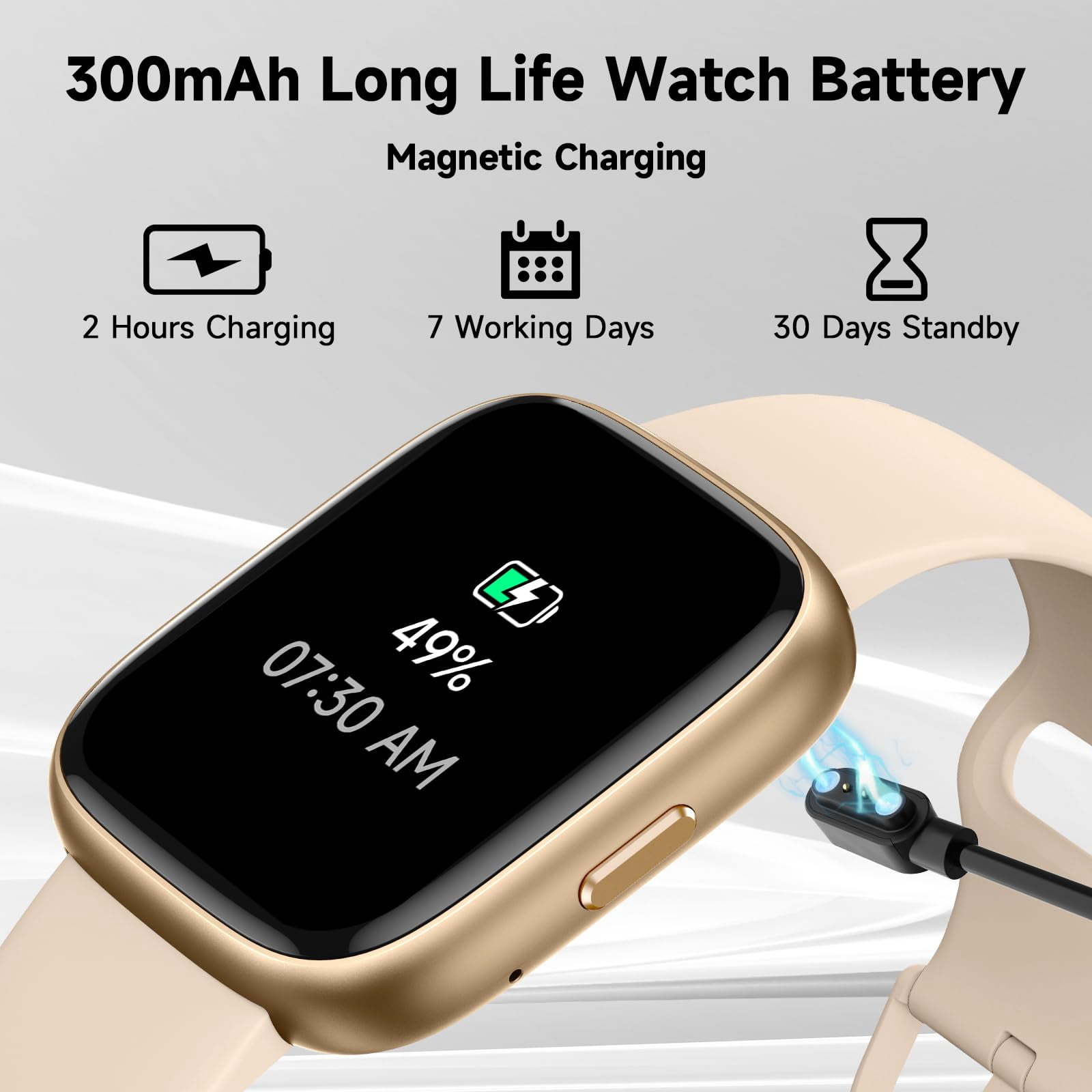 Smart Watch for Men Women,Alexa Built-in Smartwatch(Answer/Make Calls) 1.83" HD Fitness Tracker IP68 Waterproof Watches 100+ Sport Mode Activity Tracker Sleep Monitor iOS Android Compatible