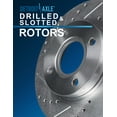 thumbnail image 5 of Detroit Axle - 4 Lugs Front Brake Kit for 1993-2001 Nissan Altima, 2000-2006 Sentra, 1999-2002 INFINITI G20, Drilled & Slotted Brake Rotors Ceramic Brake Pads: 11.02'' Rotors, 5 of 7
