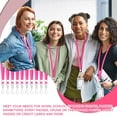 thumbnail image 7 of Lsupdaol Pink Lanyards for ID Badges Nylon Necklace Lanyard Bulk with Clip Swivel Hook for Women Staff Students Key Chains, 7 of 7