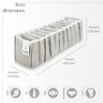 thumbnail image 4 of EDNA HOME Underwear Drawer Organizer, Drawer Organizers for Clothing, Tshirt Organizer, Closet Drawers Organizers And Storage, Foldable Compartments for Towels, Underwear, Clothes, Small Size, 4 of 7