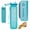 Aqua Blue, variant on Hydracy 32 oz Sports Water Bottle with Time Marker - Leakproof Gym Bottle with Chug Lid & Fruit Infusion Strainer - Reusable BPA-Free Bottle with No Sweat Sleeve