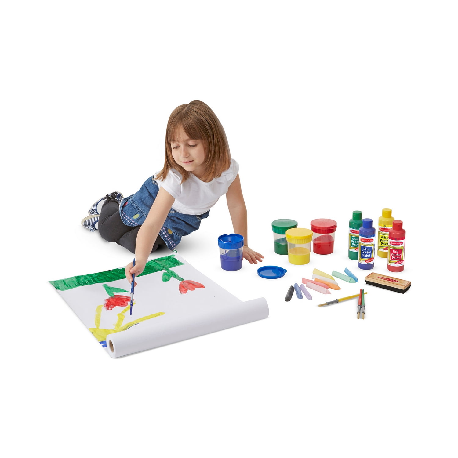 Melissa & Doug Easel Accessory Set with Double-Sided Magnetic Tabletop Easel