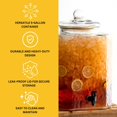 thumbnail image 4 of Apaca Glass Beverage Dispenser with Stand (5 Gallons) + White Broad Tip Chalk Marker – Includes Customizable Hanging Chalkboard Sign for Personalized Labels by Pixiss, 4 of 4