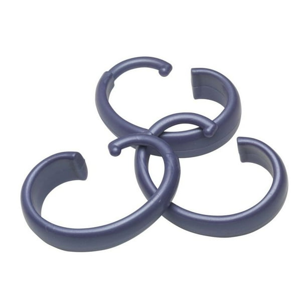 Hang Ease "C" Type Plastic Shower Curtain Hooks in Lilac