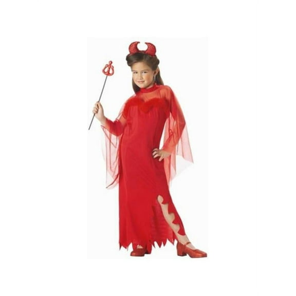 Child's Sheer Devil Girl Costume