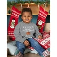 thumbnail image 2 of Tstars - Merry Swishmas Basketball Christmas Ugly Sweater Youth Kids Sweatshirt Large Gray, 2 of 5