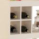 thumbnail image 3 of Moveis Gabinete para Bar con Amplio Espacio de Almacenaje Modelo JB 4050 - Aparador con 4 Nichos para Botellas de Vino y 4 Ruedas para Facilitar Su Desplazamiento Color Blanco Hueso, 3 of 7