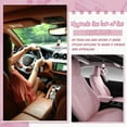 thumbnail image 4 of Xotic Tech 2 Pieces JDM Heart Shaped Car Handle Straps, Rear Bumper Warning Loops Heart-Shaped Ring for Cars, SUV, Subway, Bus Interior Exterior Decoration (Pink), 4 of 9