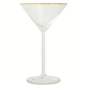 Thyme & Table 7oz Gold Rim Martini Glass