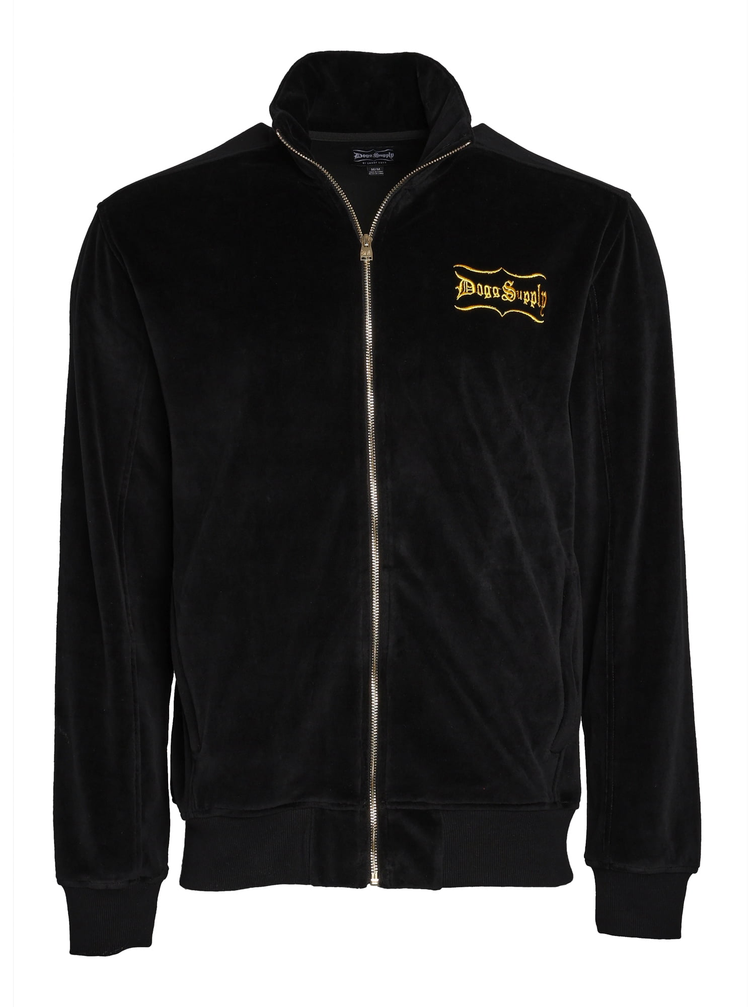 Dogg Supply Men's & Big Men's Velour Jacket with Pockets, Sizes XS-3XL