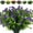 Purple, variant on Viworld Artificial Flowers Outdoor Plastic 6 Branches Faux Plastic Corn-Flower Greenery Shrubs Plants Indoor Outside Hanging Planter Kitchen Home Wedding Office Garden Decor (Purple)