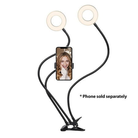 Cygnett - V-Dual Classic 2-in-1 Dual Ring Light with Phone Holder