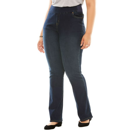 Woman Within Plus Size Tall Bootcut Smooth Waist