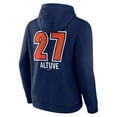 thumbnail image 3 of Men's Jose Altuve Navy Houston Astros Fastball Player Name & Number Pullover Hoodie, 3 of 3