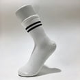 thumbnail image 2 of Xfvqtps Womens Crew Socks with Grips Stripes Breathable Non Slip Indoor Socks for Fitness Gym, 2 of 6