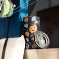 thumbnail image 3 of 20oz Tumblers Halloween Ghost Pumpkin Medley Pattern Stainless Steel Vacuum Insulated Double Wall Travel Tumbler Cups Mug with Lid and Straw,Cleaning Brush for Cold & Hot Drinks, 3 of 7