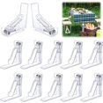 thumbnail image 1 of Paquete de 10 perchas de madera con barra para pantalones y muescas para faldas, giratorias 360 grados para camisa, traje, pantalones, ropa de vestir, Natural (hy), 1 of 4