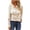 Beige, variant on Fesfesfes Women Sweatshirt Casual Solid Color Buttons Tops Long Sleeve Lace Splicing Blouse T-shirt Tops