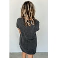thumbnail image 3 of Stylish Graphic Dress: Gray Sequin Stars Ribbed Shift Dress for Women - [ZhiHiMeRi] | (US 4-6)S, 3 of 7