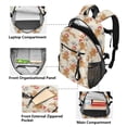 thumbnail image 5 of JIALIOU 14" Laptop Backpack Waterproof Airline Approved Stylish Casual Daypack for Travel Business College Work, Gingerbread Man Snowflake Bell, 5 of 8