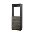 thumbnail image 6 of Benjara Dee Modular Closet System- 1 Metal Hanging Rod & 4 Drawers- Black Finish, 6 of 7